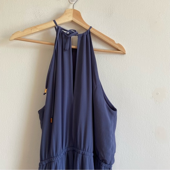 SOLD **********Lulu’s chiffon blue waist tie maxi dress - Picture 11 of 11
